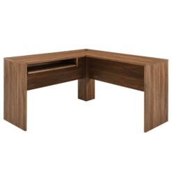 Alternative view of Transmit Wood Desk and File Cabinet Set In Walnut White