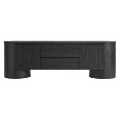 Duval 71" Oval TV Cabinet In Black