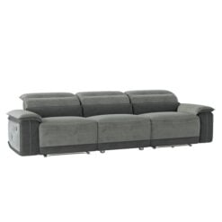 Alternative view of Ember Double Reclining Sofa In Gray