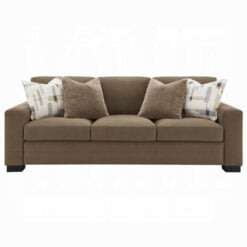 Darya Sofa with 4 Pillows In Brown