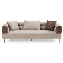Alternative view of Divani Casa Plume - Modern Brown Fabric Sofa
