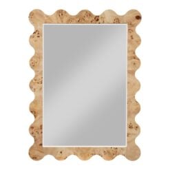 Vassa Burl Veneer Framed Mirror In Natural