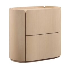 Alternative view of Everett Oak Veneer Night Stand In Natural