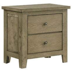 Alternative view of Hazlewood 2-drawer Nightstand Bedside Table Vineyard Oak