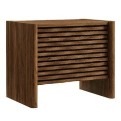 Alternative view of Emric Wave Nightstand In Walnut