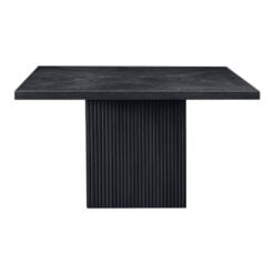 Alternative view of Belinda 54" Solid Wood And Oak Veneer Dining Table In Black