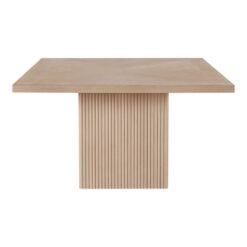 Alternative view of Belinda 54" Solid Wood And Oak Veneer Dining Table In Oak