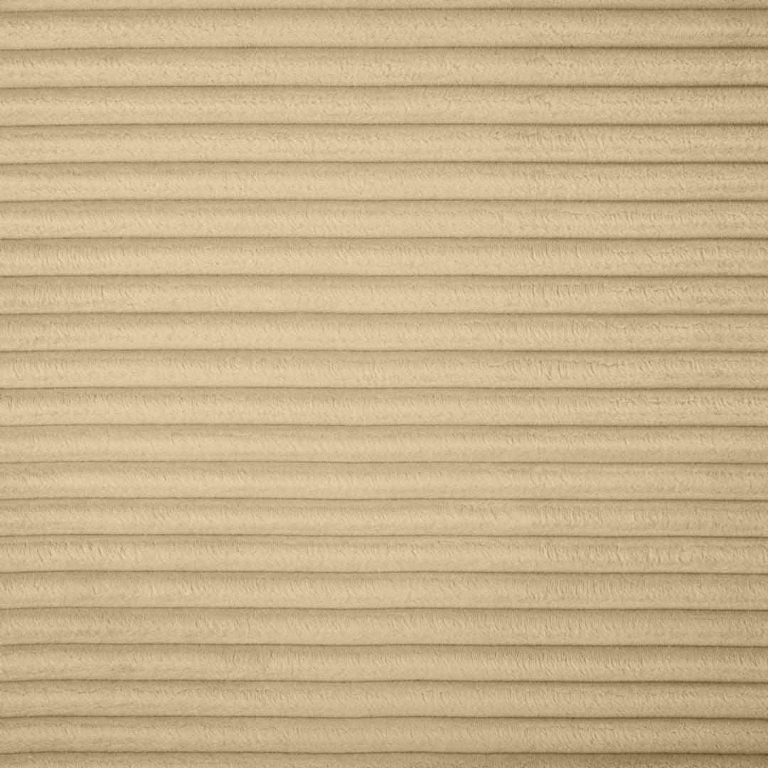 Shaggy 62" Corduroy Performance Fabric Upholstered Modular Loveseat In Camel - Image 7