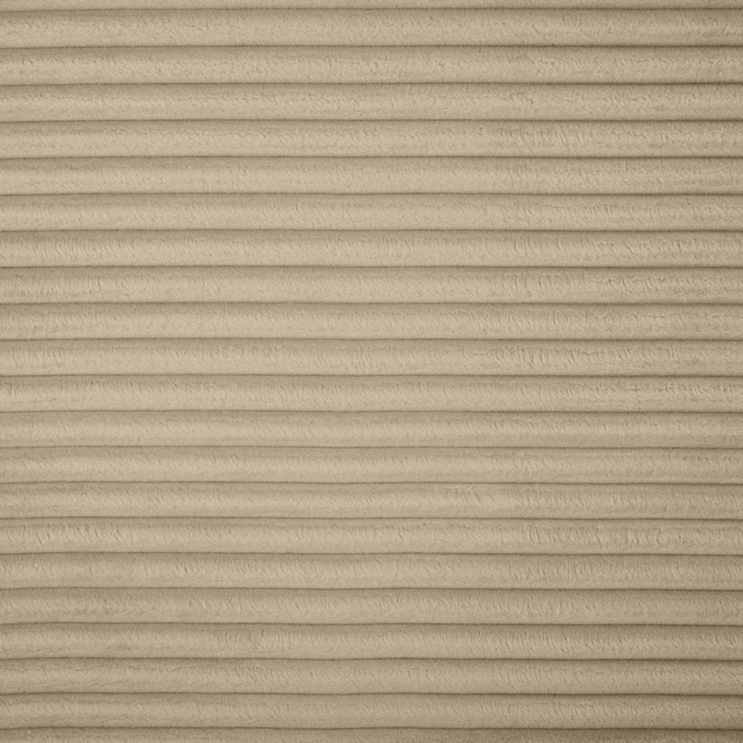 Shaggy 93" Corduroy Performance Fabric Upholstered Modular Sofa In Taupe - Image 8