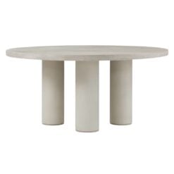 Maxwell Round Dining Table In Cashmere