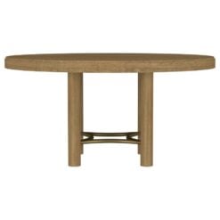 Arini 60-inch Round Wood Dining Room Table Sand Wash