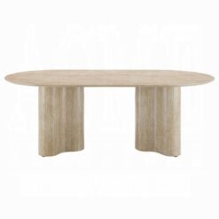 Jirina Dining Table In Travertine