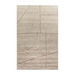 Kenyan 8' x 10' Rug In Beige and Brown