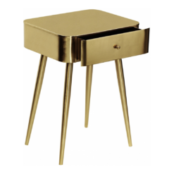 Alternative view of Rylan Nightstand In Gold
