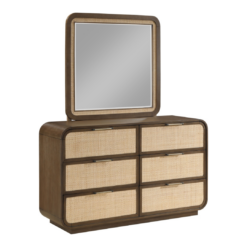 Alternative view of Windsor Solid Wood Mirror In Brown