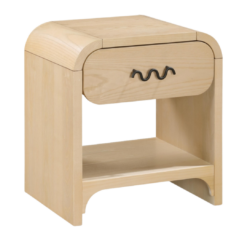Alternative view of Hayes Ash Veneer Nightstand / Side Table In Natural