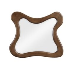 Verra Solid Wood Framed Mirror In Brown